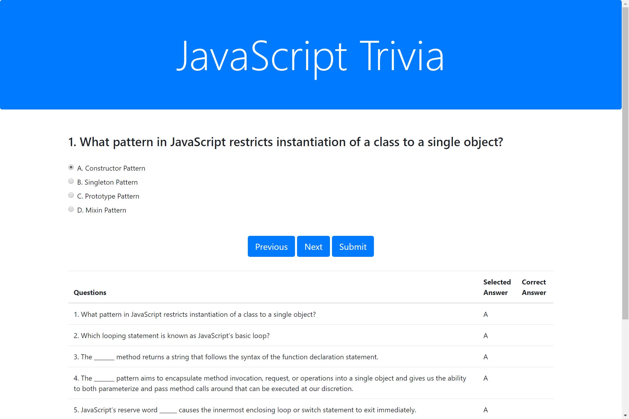 javaScript-Quiz